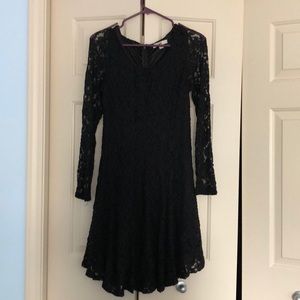 Ladies black lace dress